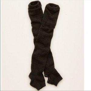 Aerie Charcoal Gray Stirrup Leg Warmers